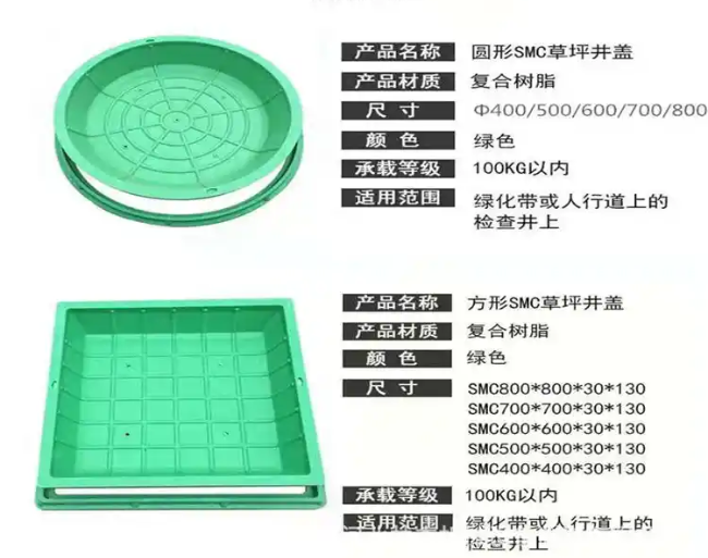 嵊泗树脂复合种植井盖展示